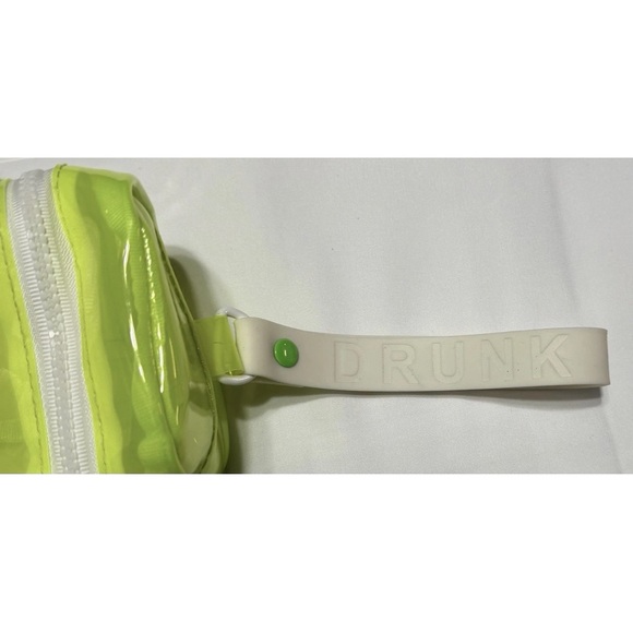 Drunk Elephant Neon Lime Clear Cosmetic Pouch - Picture 4 of 4